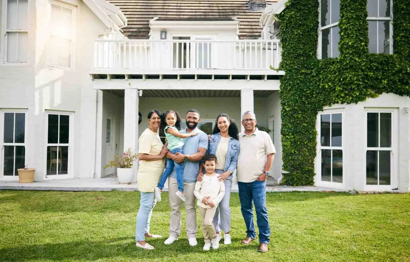 Family covered by Homefinsure home insurance